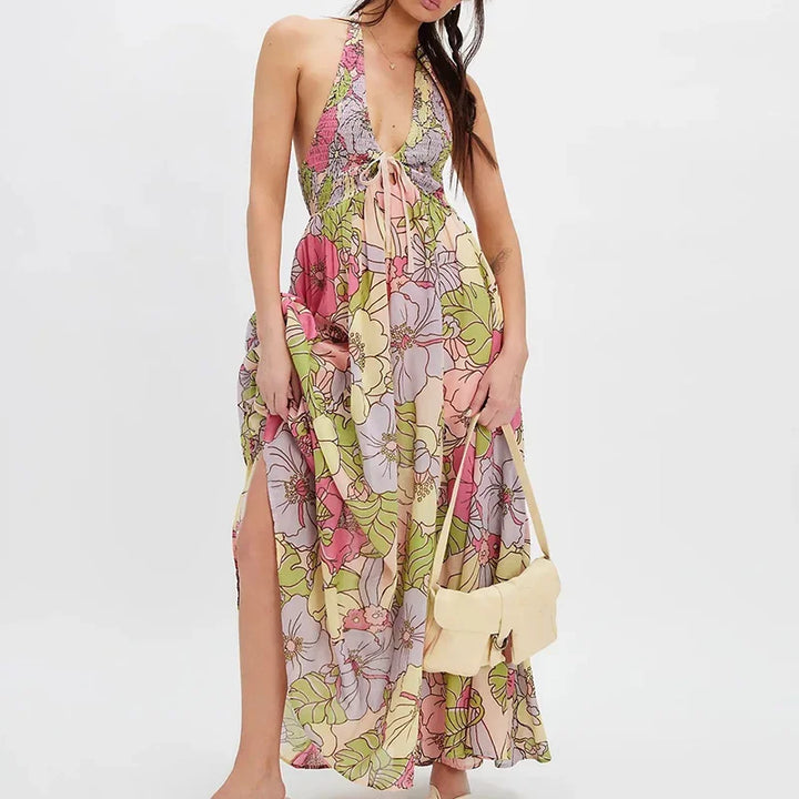 Yasmine Floral Cutout Maxi Dress