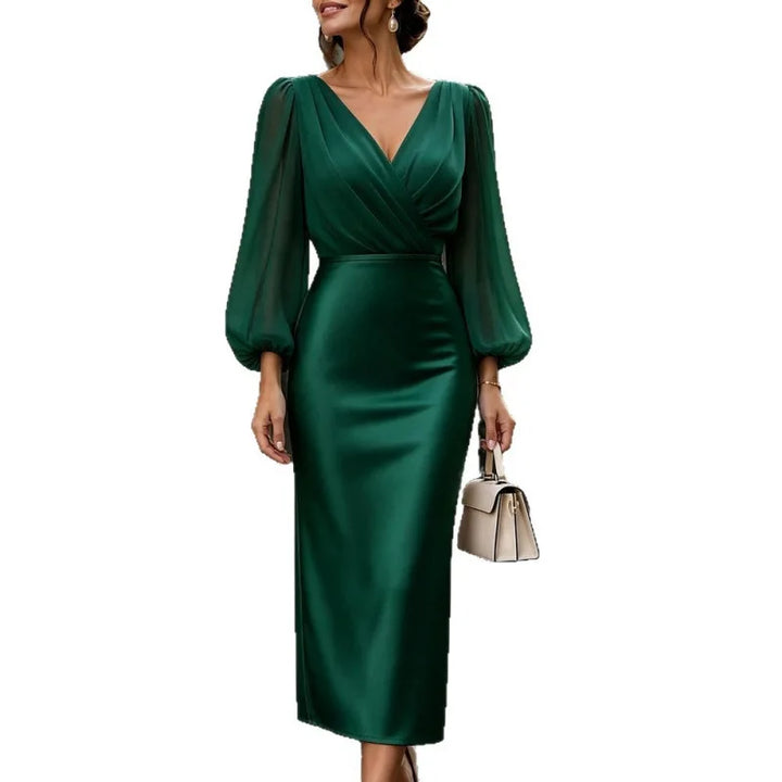 Alessandra Satin Bodycon Dress
