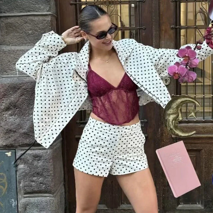 Darlene Cropped Bomber Jacket
