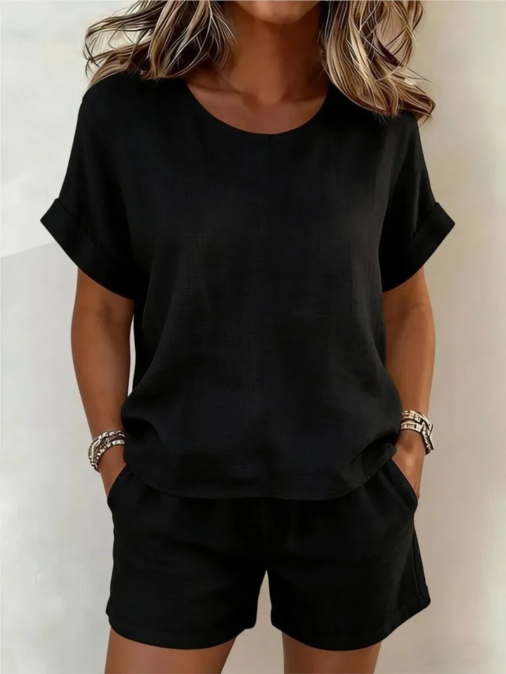 Britney Casual Two-Piece Shorts Set