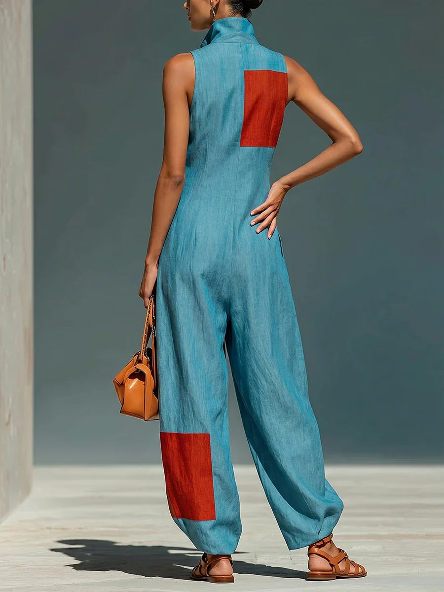 Isabel Contrast Patchwork Jumpsuit