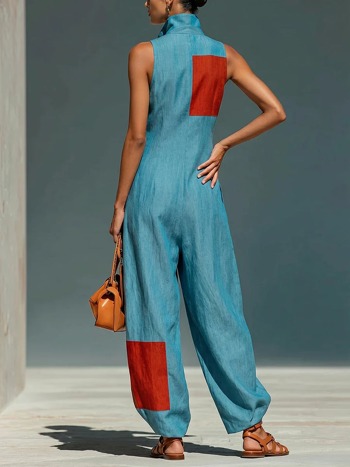 Isabel Contrast Patchwork Jumpsuit
