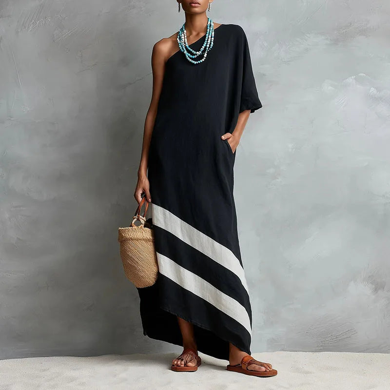 Dahlia One Shoulder Maxi Dress