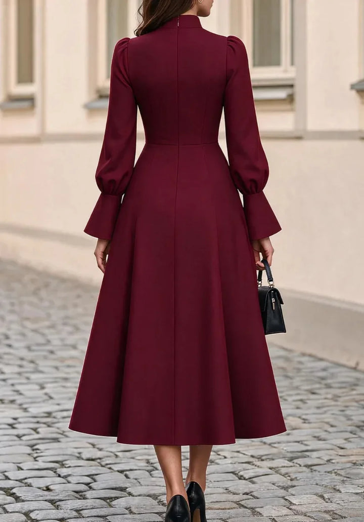 Larkspur Flared Cuff Midi Dress