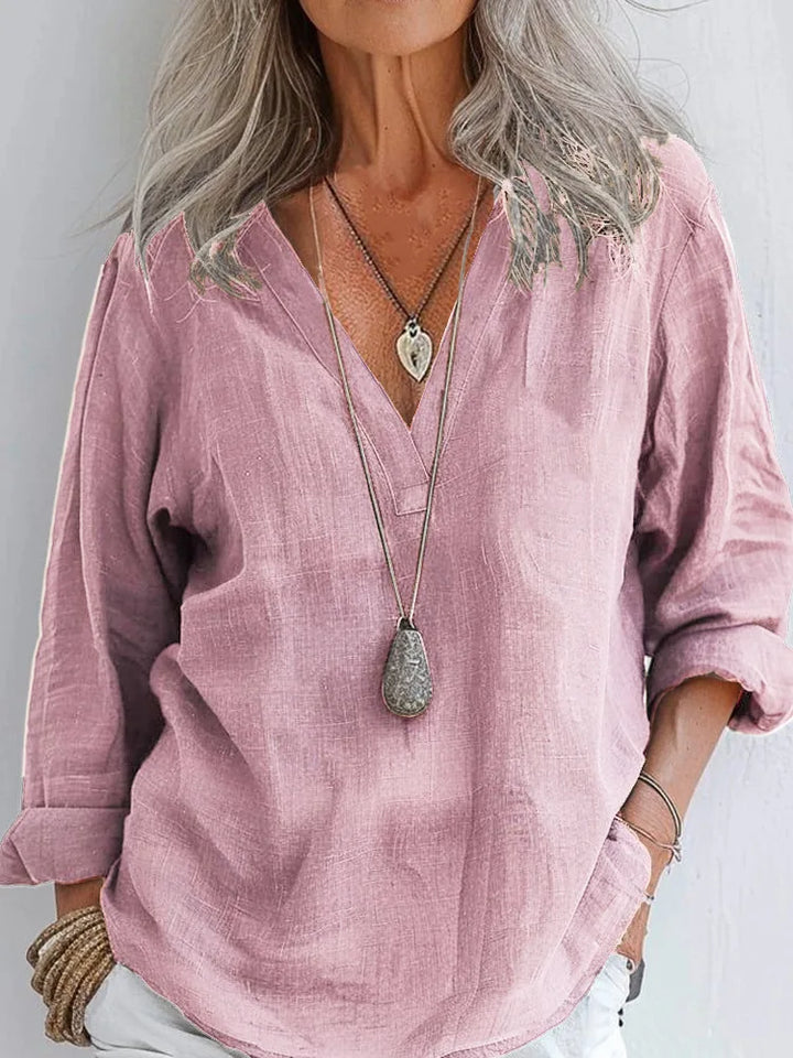 Ashlee Vintage Casual Blouse