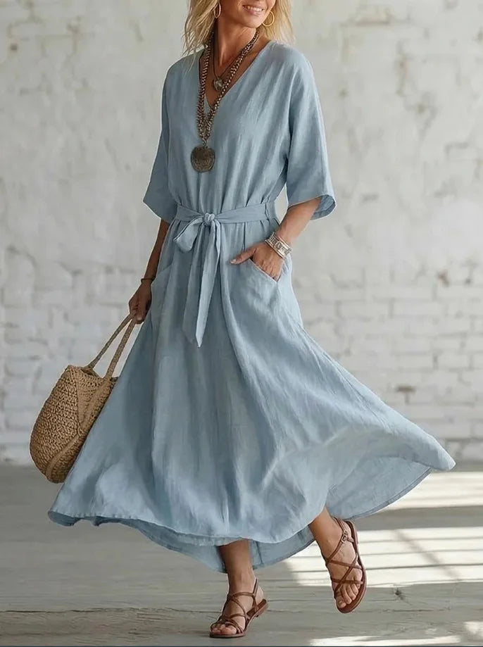 Beatrix Tie Waist Maxi Dress
