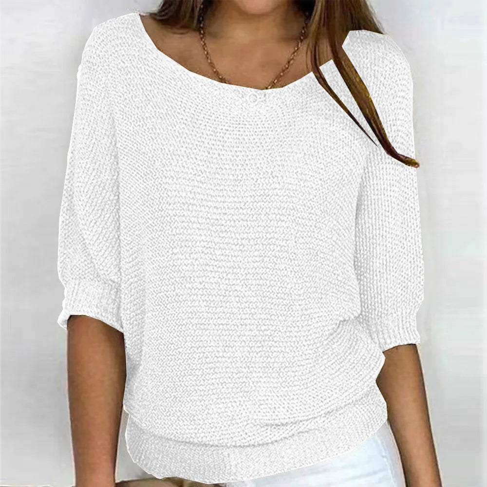 Halcyon Ribbed Cuff Knit Top