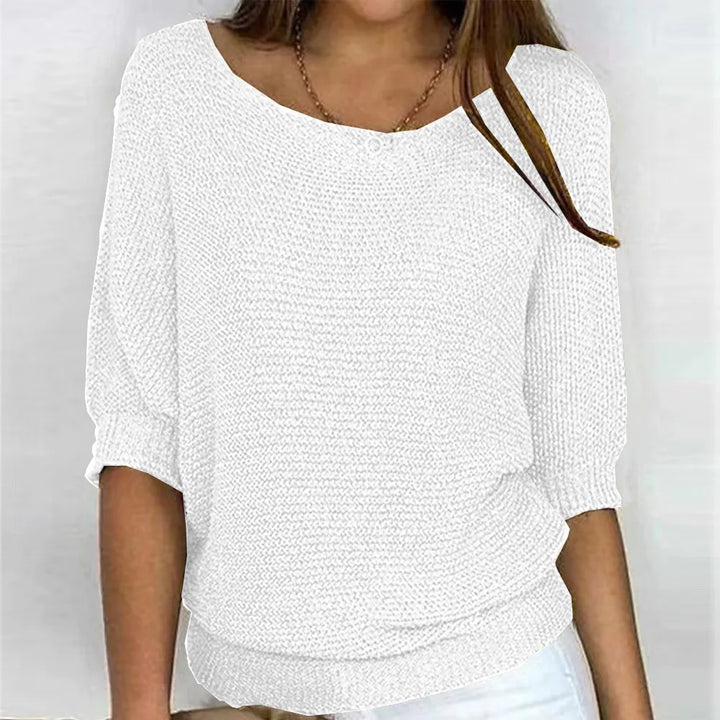 Halcyon Ribbed Cuff Knit Top