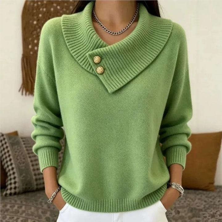 Junia Foldover Collar Sweater