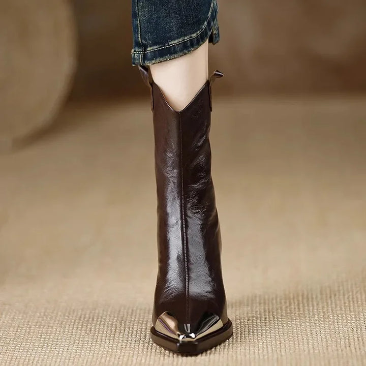 Azura Leather Ankle Boots