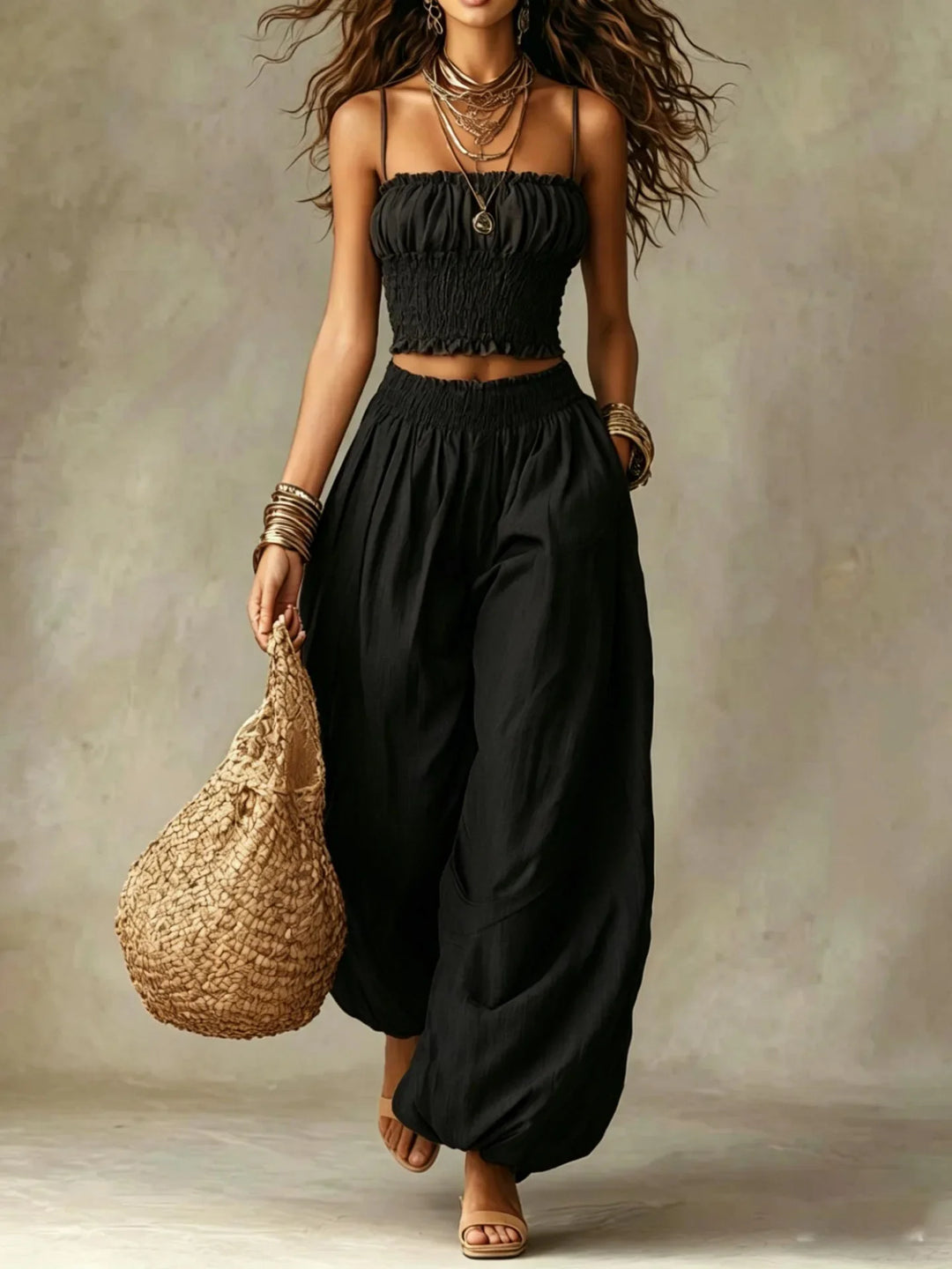 Mila Wide Leg Two-Piece Set