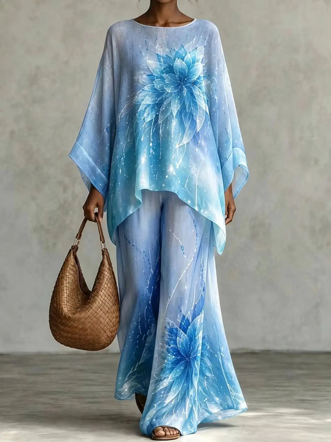 Marren Printed Loose Two-Piece Set