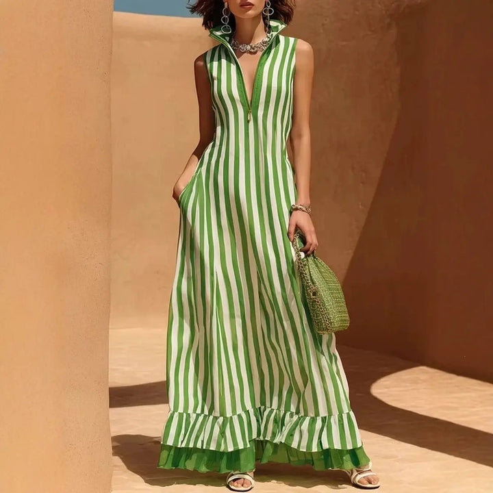 Georgia Striped Maxi Dress