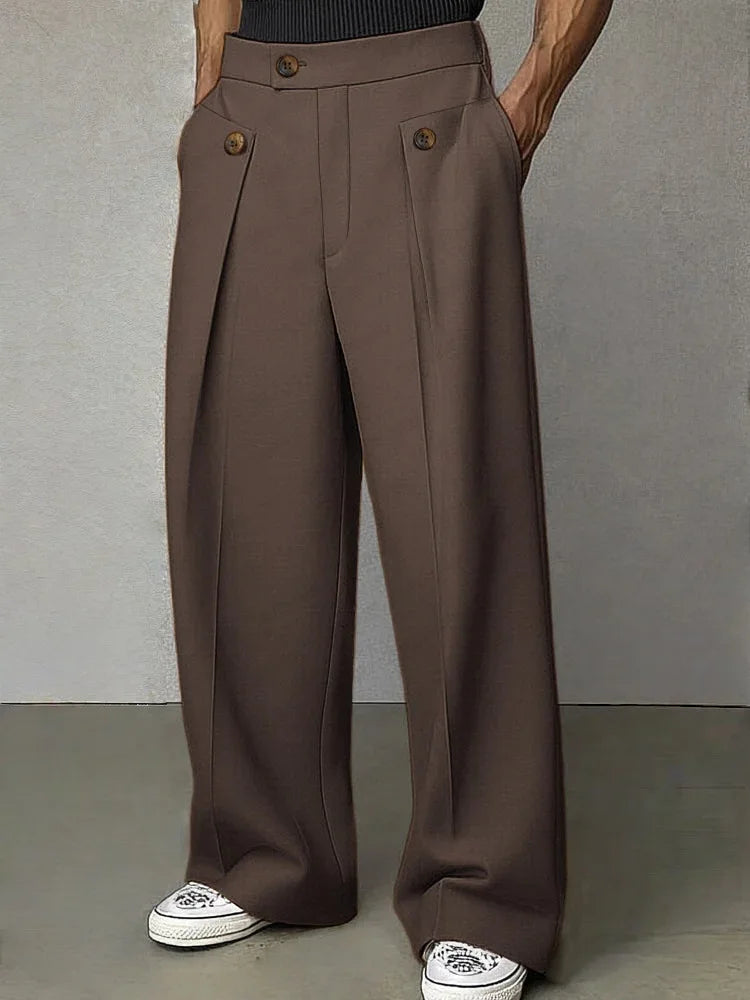 Mathias Button Tab Trousers