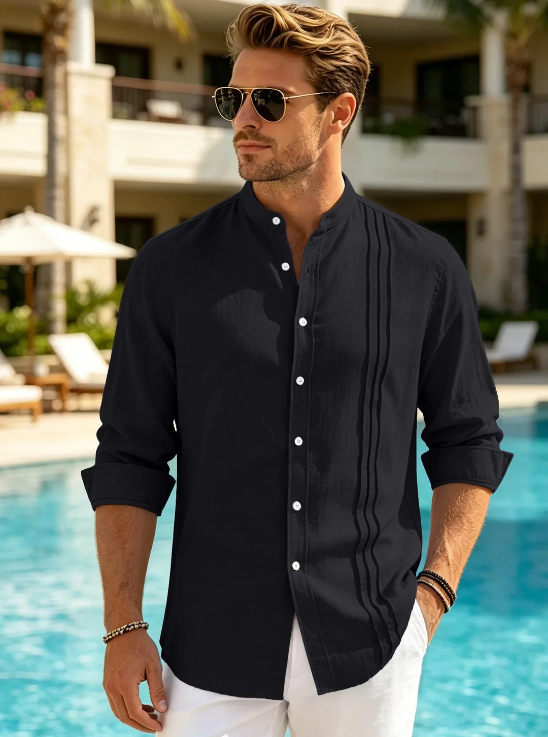 Holden Casual Stand Collar Shirt