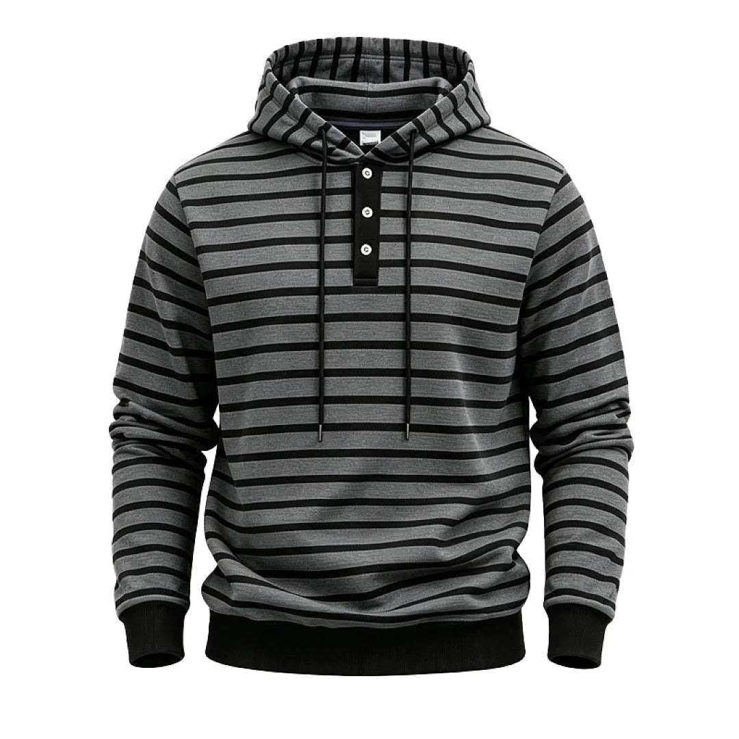Sterling Button Placket Hoodie