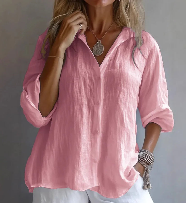 Milana Breathable Linen Button Shirt
