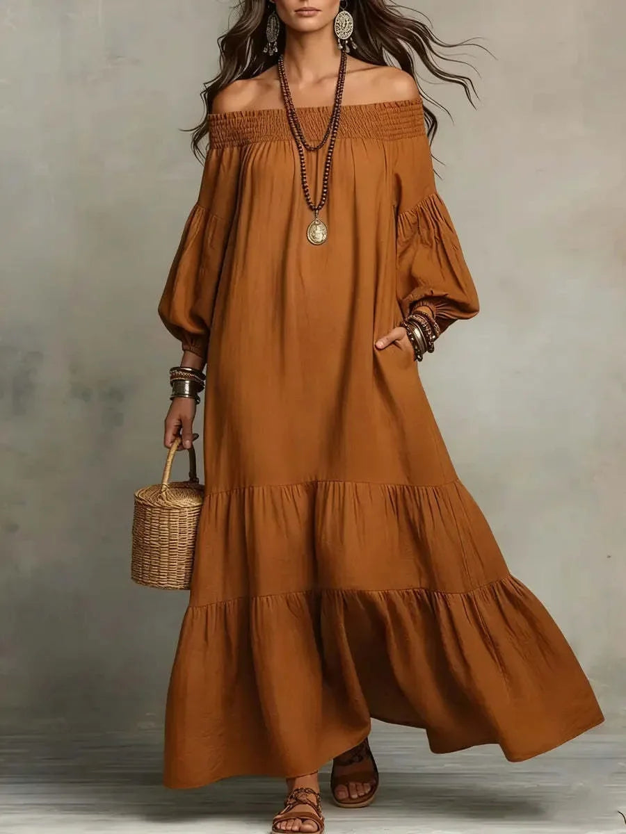 Valeria Off Shoulder Maxi Dress