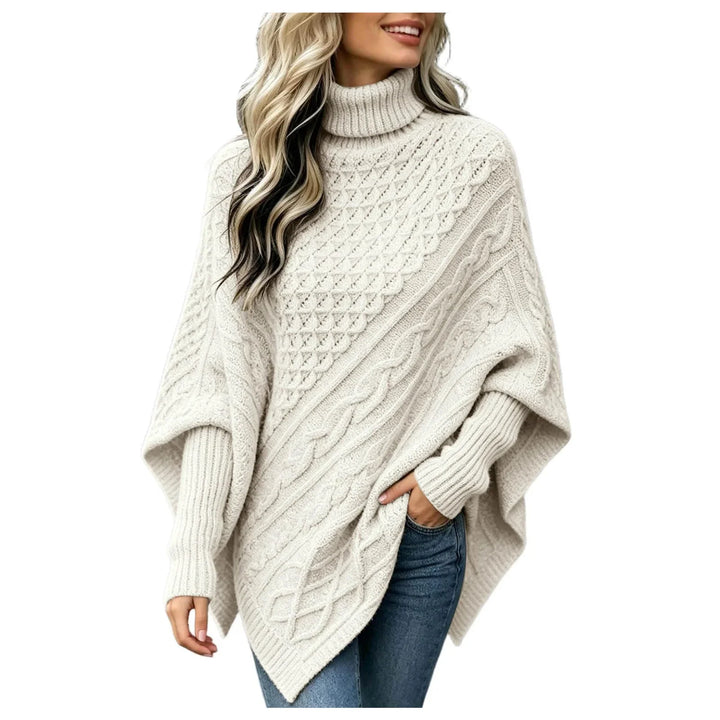 Talwyn Cable Knit Poncho