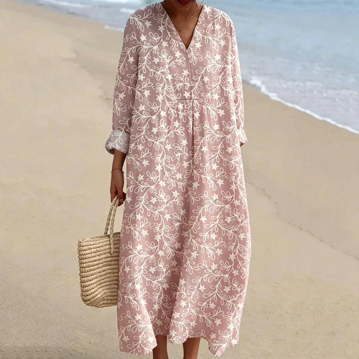 Elisia Boho Print Maxi Dress
