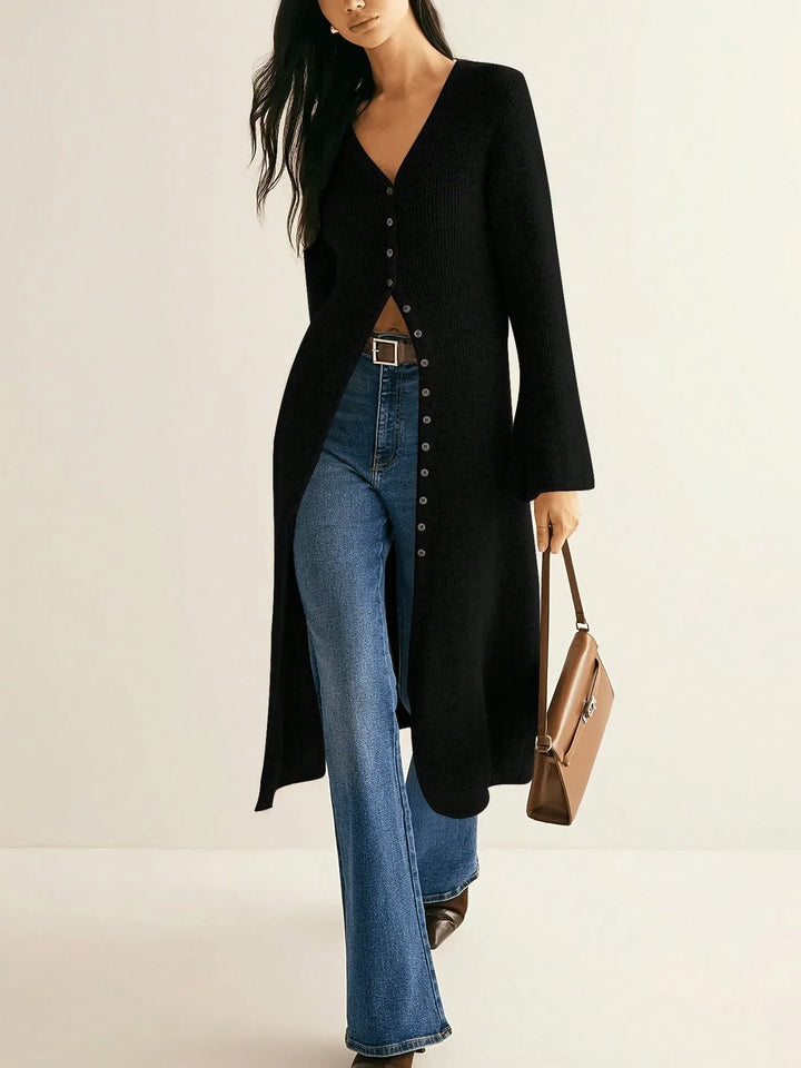 Fern Ribbed Knit Cardigan