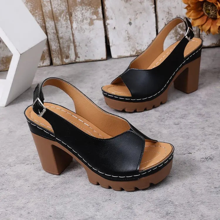 Hazel Orthopedic Block Sandals