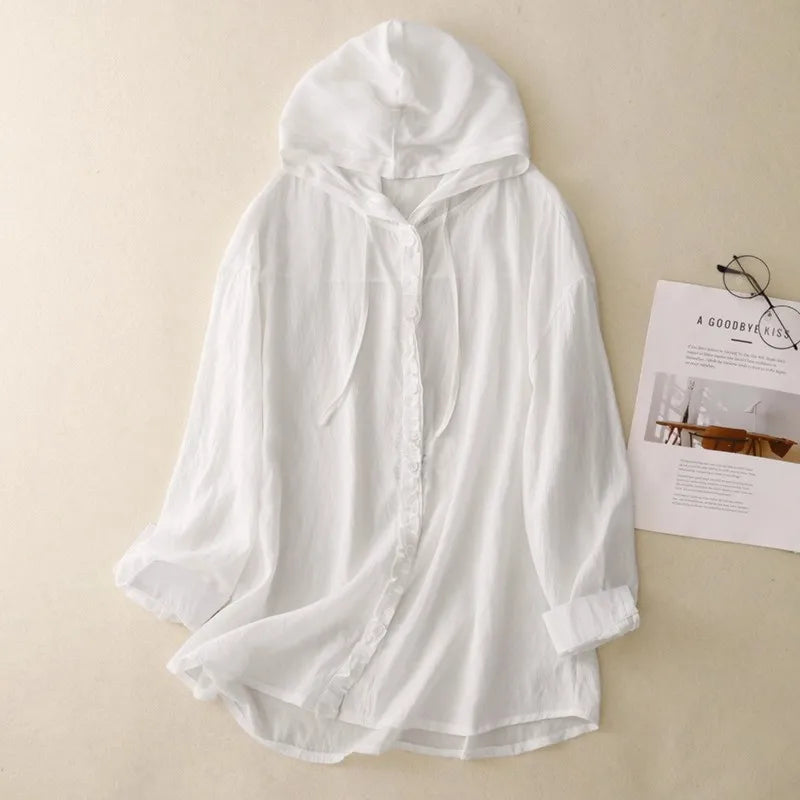Siena Linen Summer Hoodie