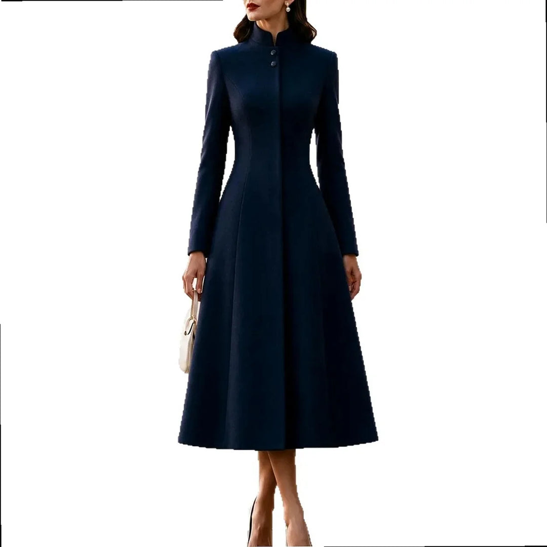 Wynne Stand Collar Coat Dress