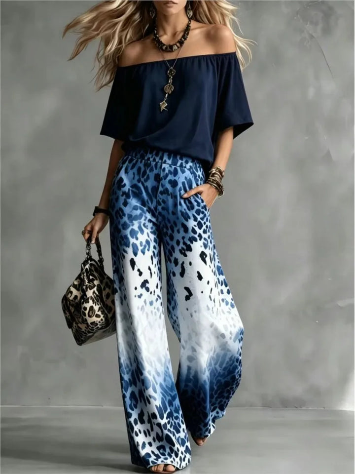 Maya Off Shoulder Trouser Set