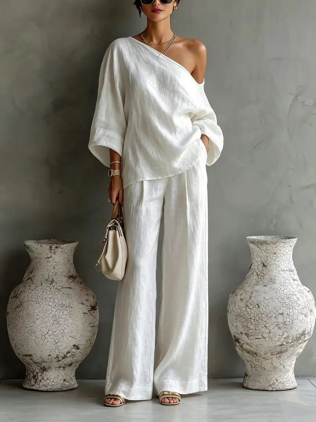 Arya One Shoulder Matching Set