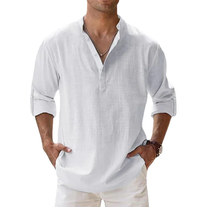 Ethan Long Sleeve Henley Shirt