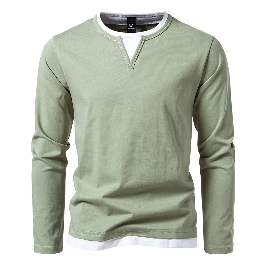 Marcello Henley Long Sleeve Shirt