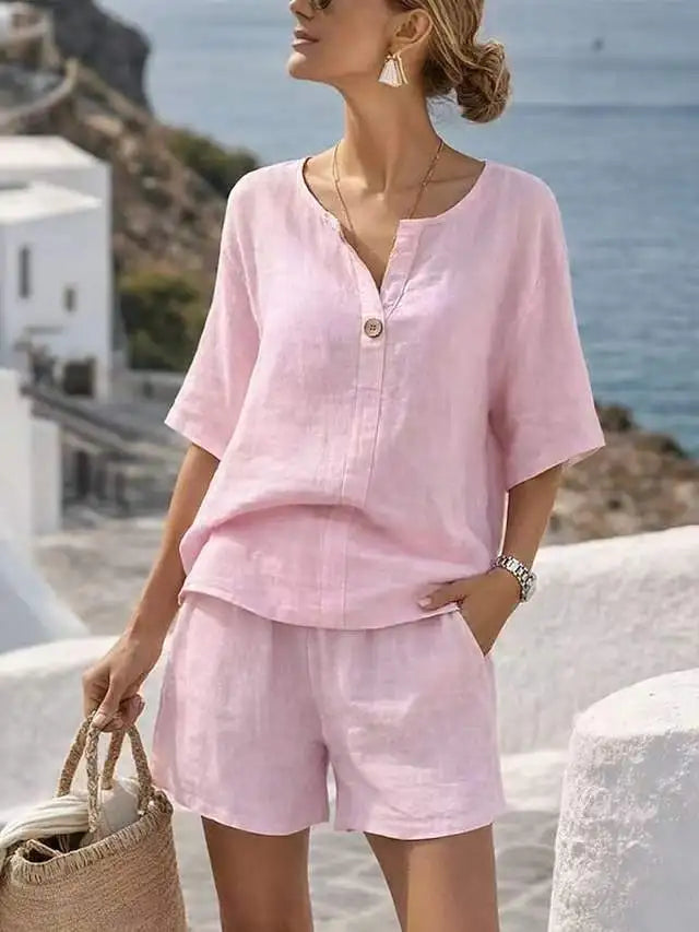 Ginevra Relaxed Vacay Shorts Set