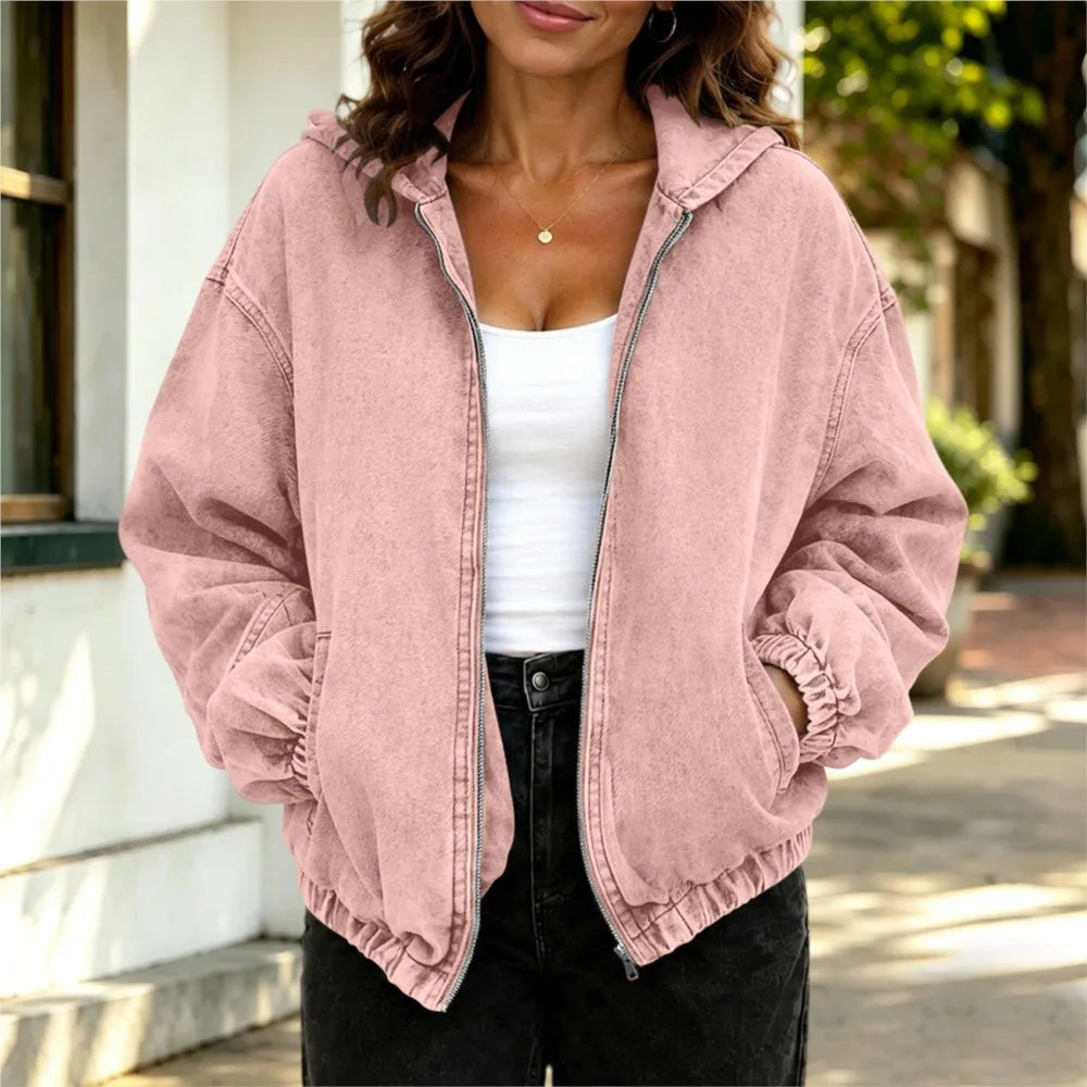 Harper Hooded Denim Jacket