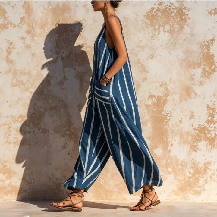 Viola Loose Fit Linen Jumpsuit
