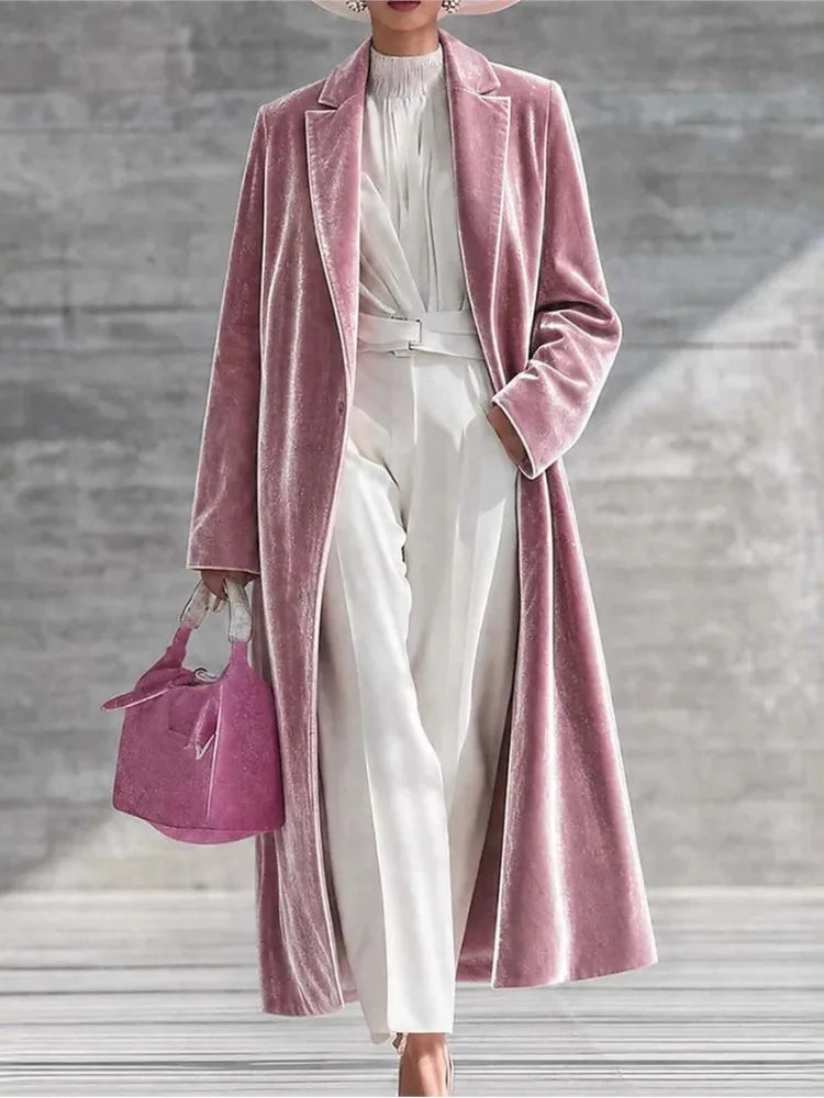Guinevere Velvet Maxi Coat