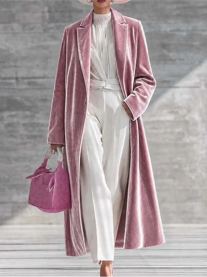 Guinevere Velvet Maxi Coat