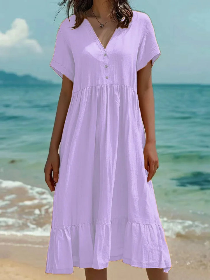 Deanna Button Front Maxi Dress