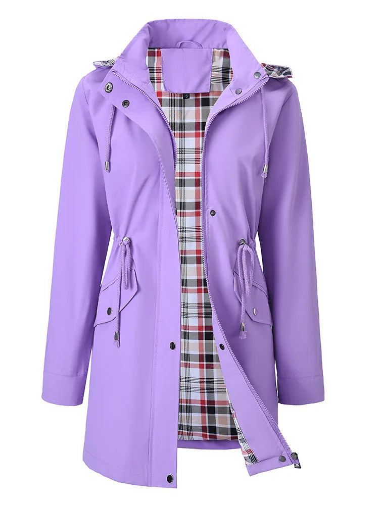 Emberlyn Drawstring Waist Rain Jacket