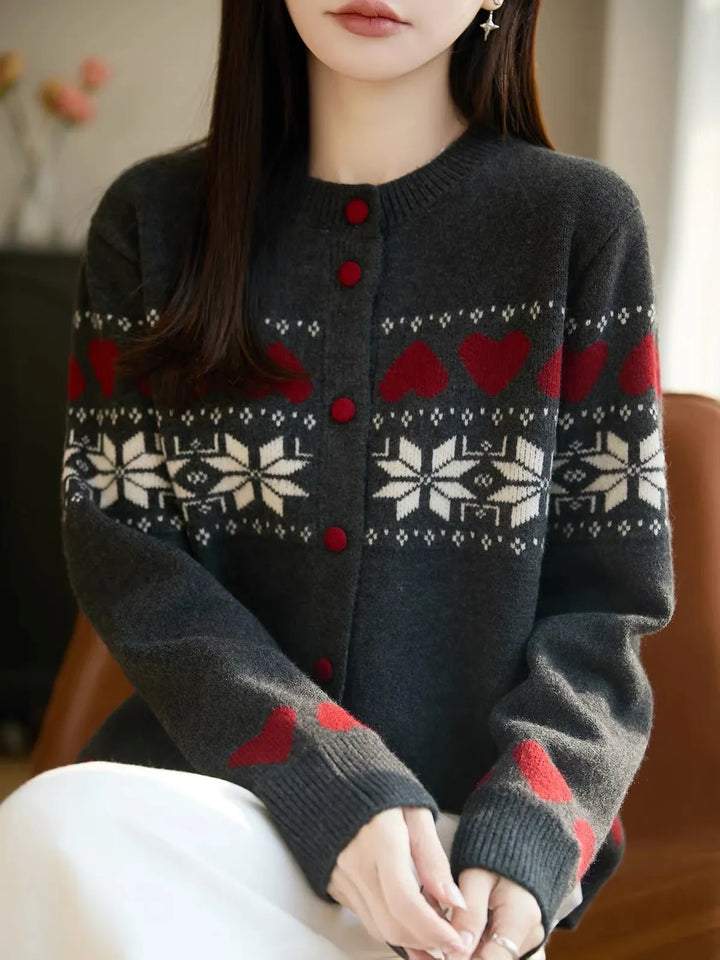 Aiyana Jacquard Knit Cardigan