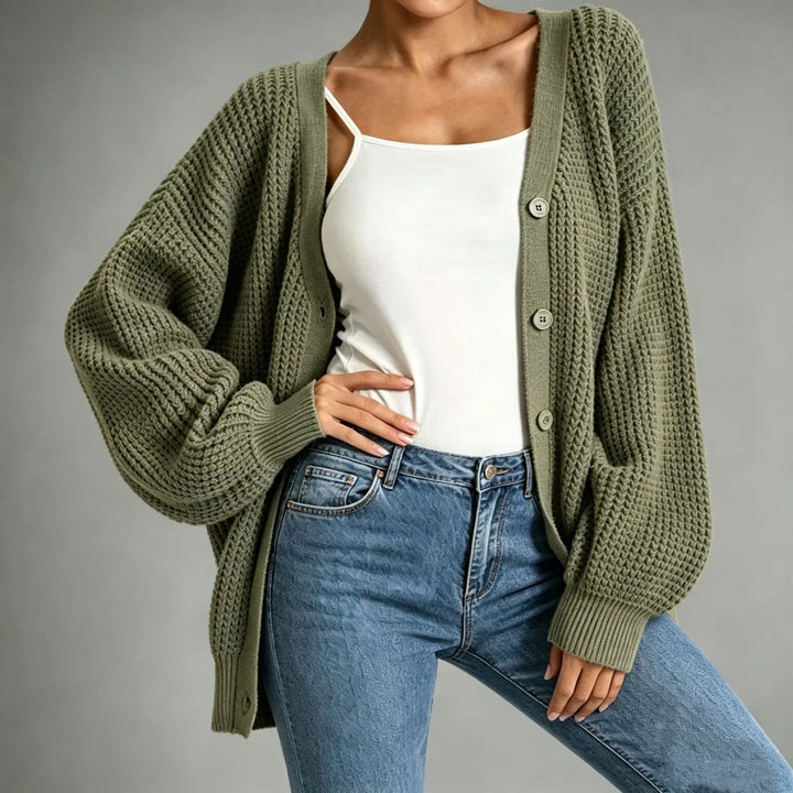Maren Waffle Knit Cardigan