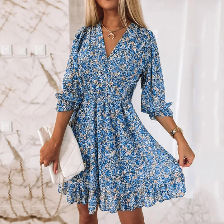 Novella Boho Floral Mini Dress