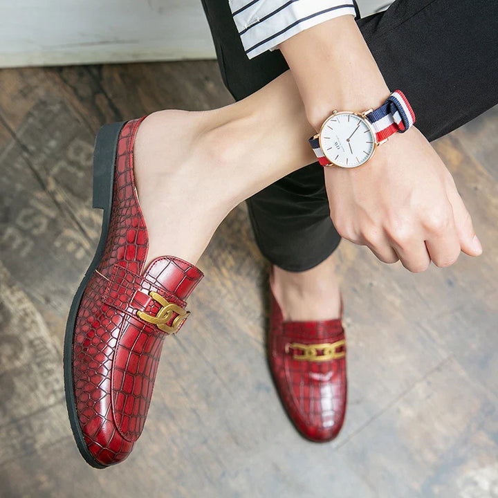 Brecken Leather Mule Loafers