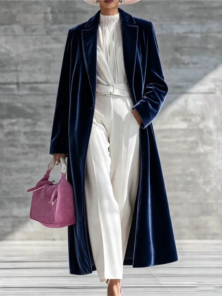 Guinevere Velvet Maxi Coat
