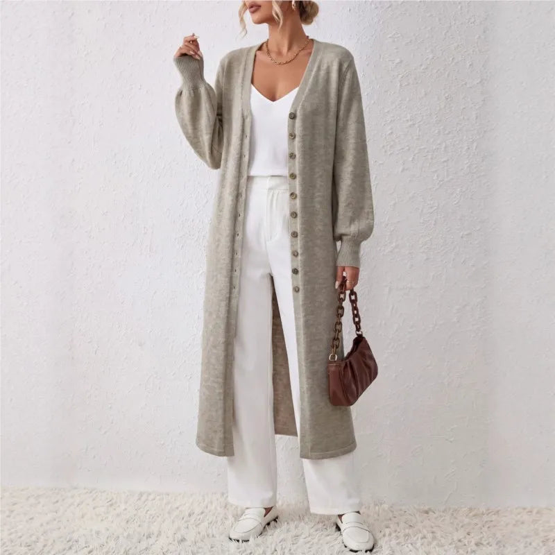 Idris Long Ribbed Cardigan