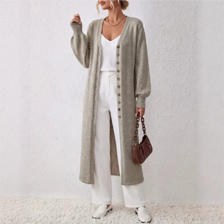 Idris Long Ribbed Cardigan