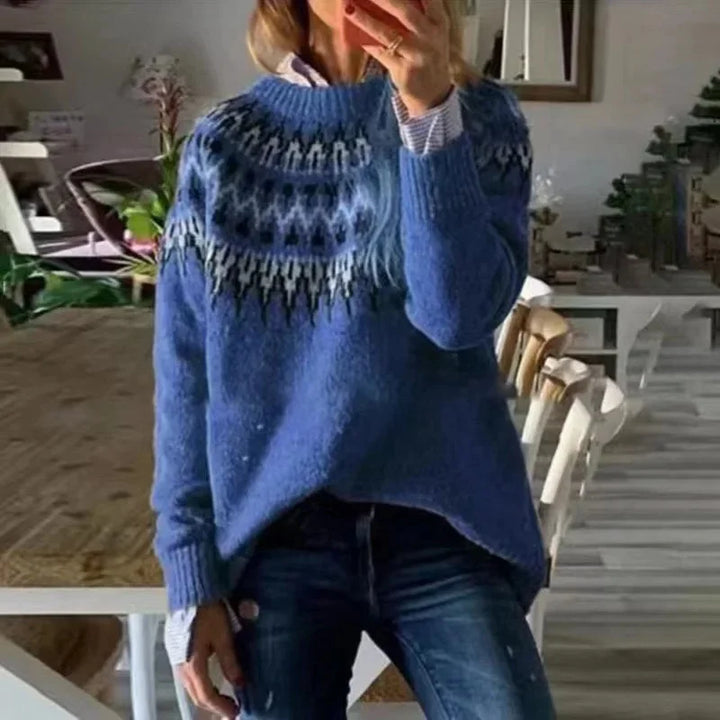 Nadia Fair Isle Crew Neck Sweater