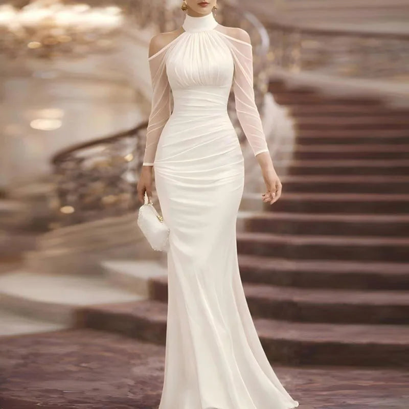Martha Off Shoulder Wedding Guest Dress