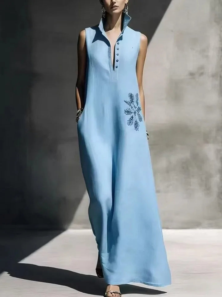 Caroline Embroidered Maxi Dress