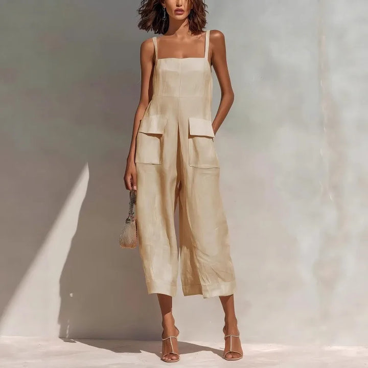 Aria Summer Linen Jumpsuit